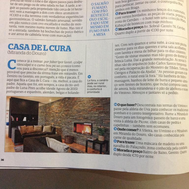 Casa De L Cura Guest House Miranda do Douro Exterior photo